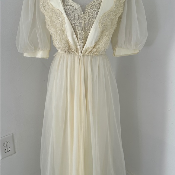 Vintage Victoria Secret 80s USA Made Angelic Peignoir Set - Picture 3 of 10